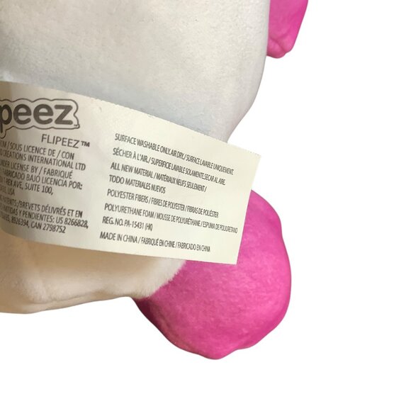 Flipeez Unicorn Plush Toy Interactive Stuffed Animal Floppy Ears 9” - Picture 7 of 9